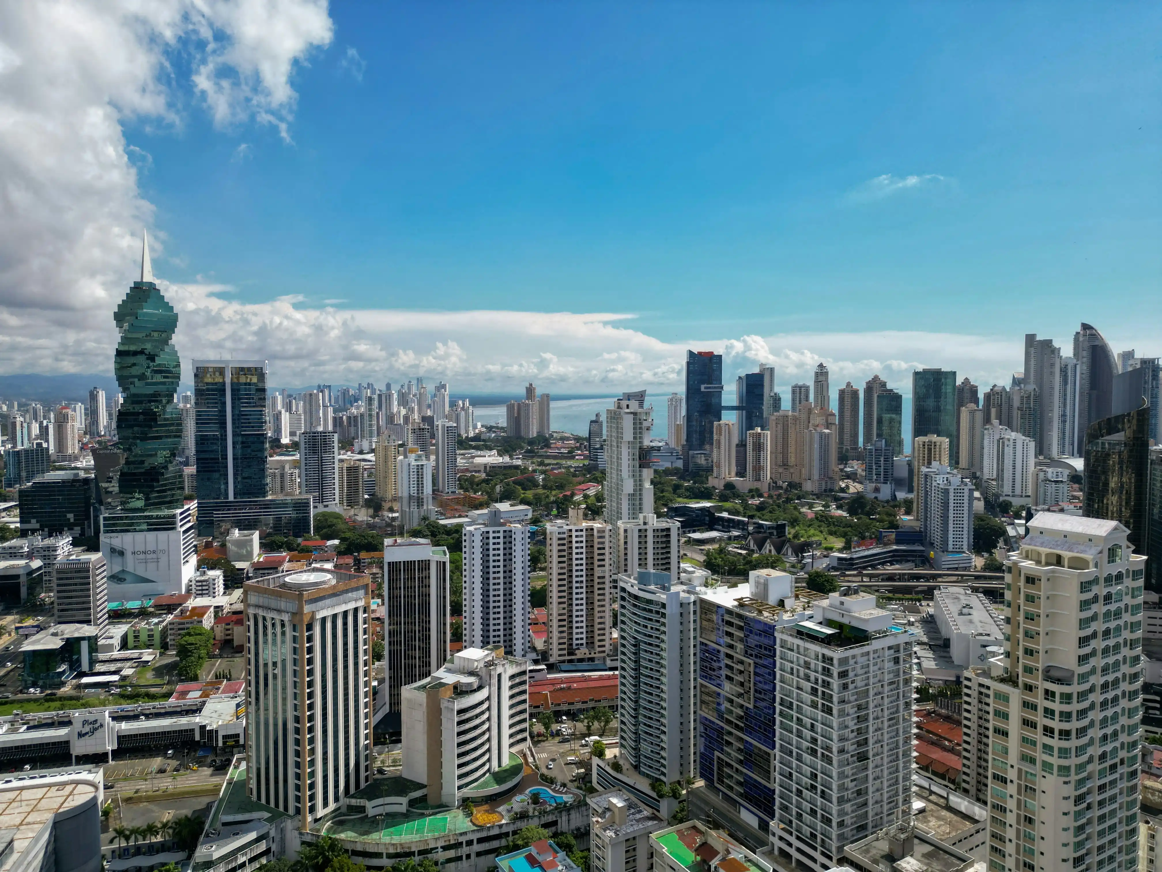 Modern skyline of Panama City